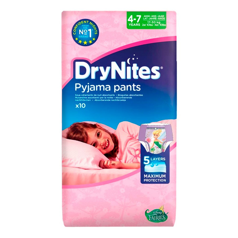 Drynites niña 4-7 años 10u