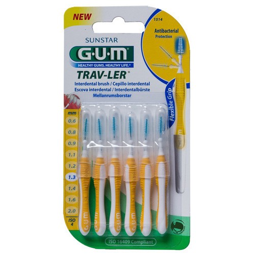 GUM CEPILLO INTERDENTAL TRAVLER 1514 1,3