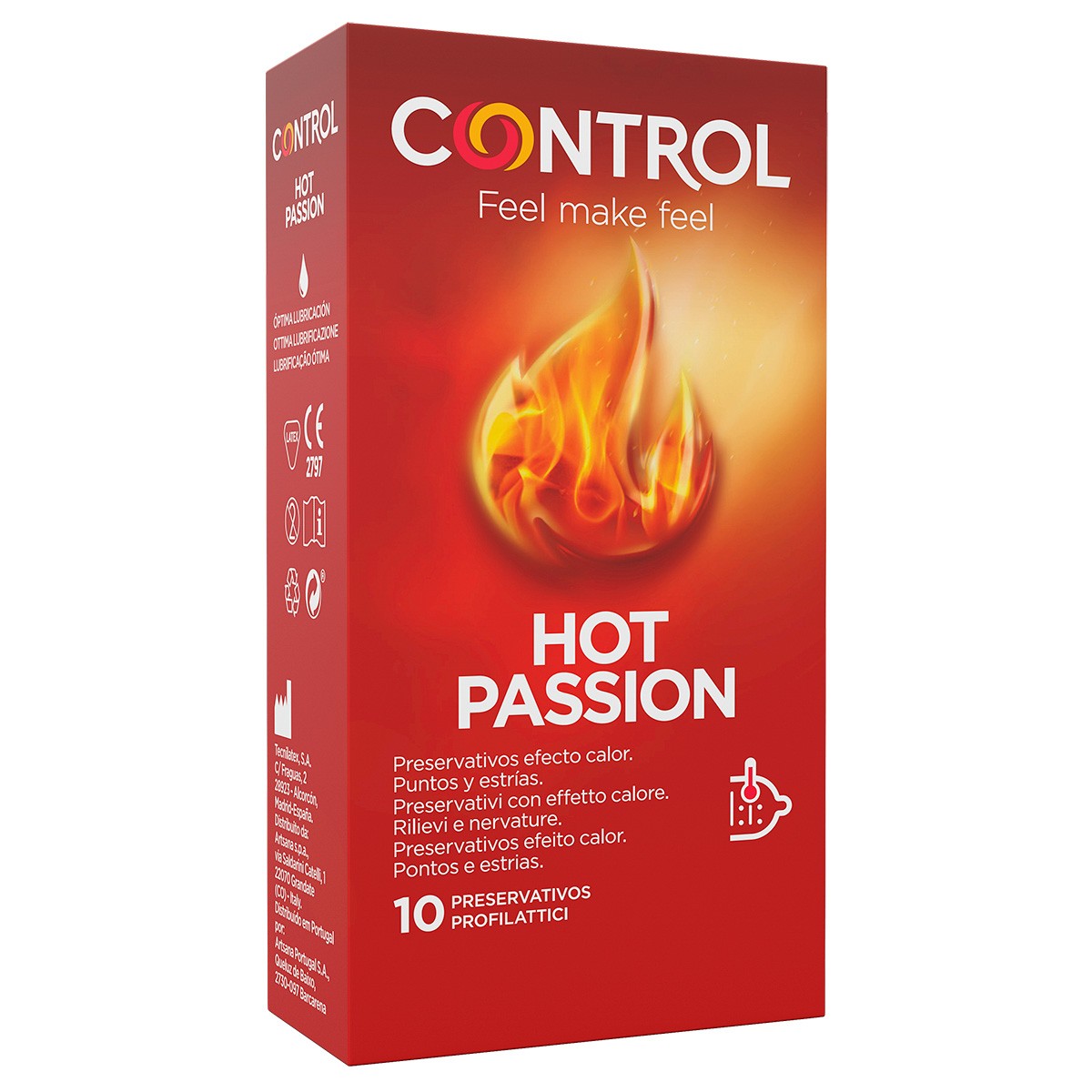 Control preservativo hot passion 12und