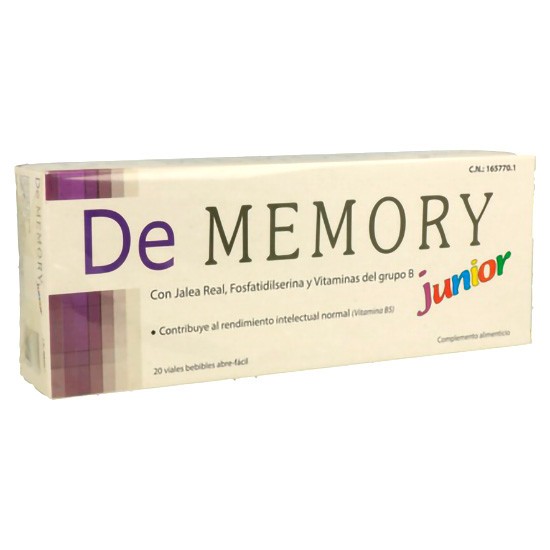 Dememory Junior suplemento dietético para la agilidad mental en viales