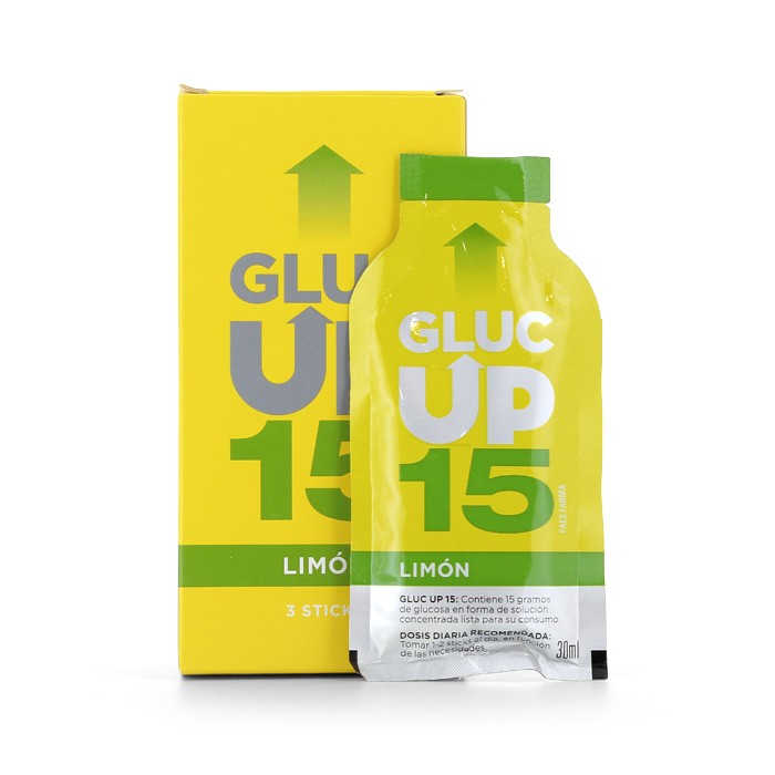 GLUC UP LIMON 15 GR X 3 STICKS DE 30 ML