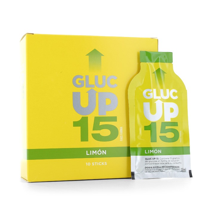 GLUC UP LIMON 15 GR X 10 STICKS DE 30 ML