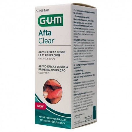 GUM AFTACLEAR COLUTORIO 120 ML