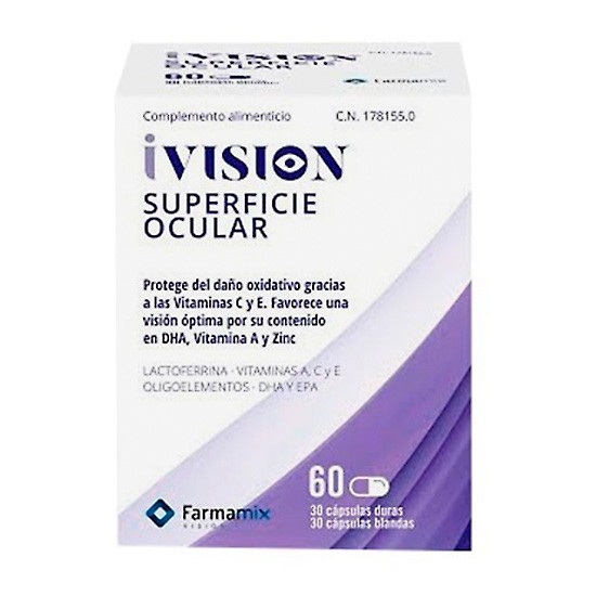 Ivision superficie ocular 30 cápsulas duras+ 30 cápsulas blandas