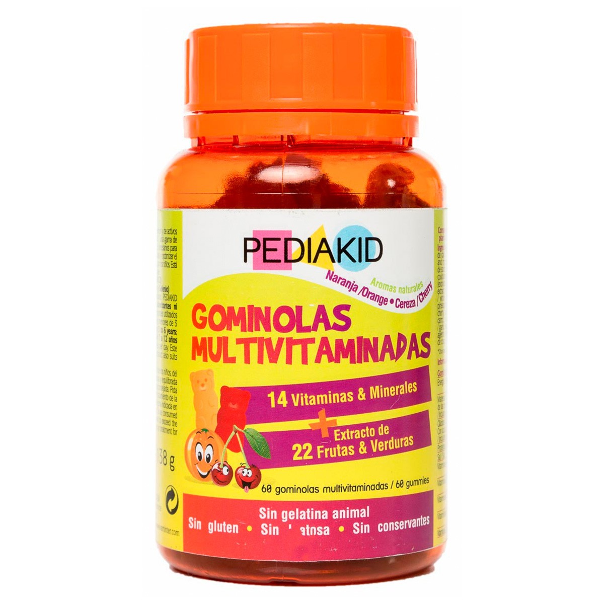 Pediakid gominolas 22 frutas 60 ositos