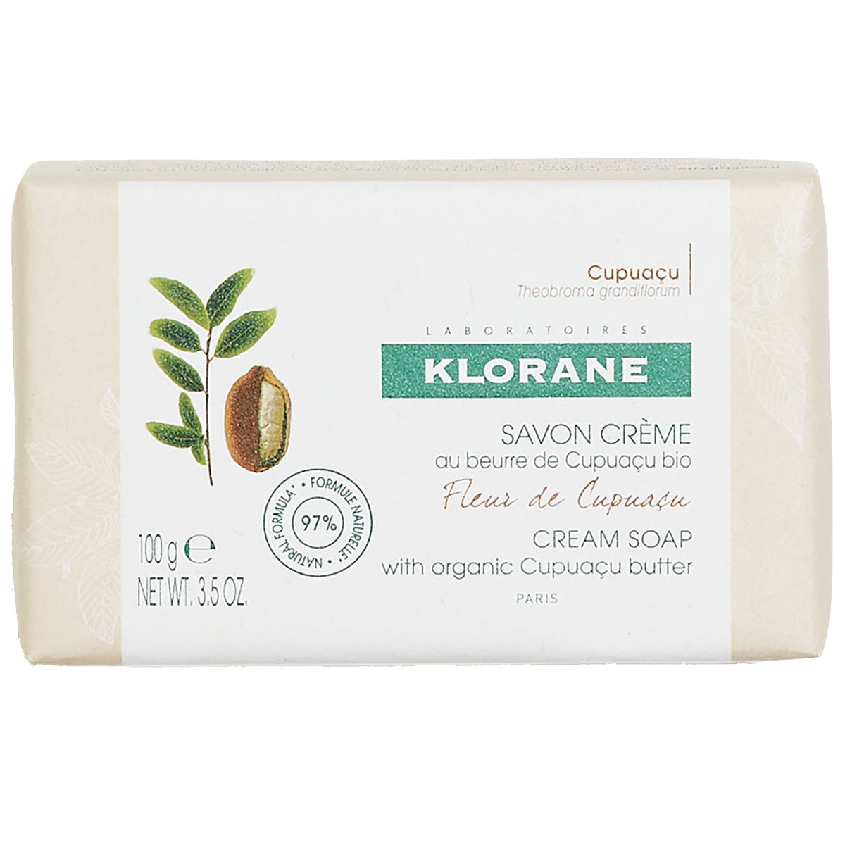 Klorane jabon crema flor cupuacu 100gr