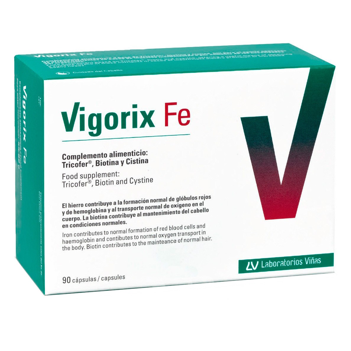 Laboratorios Viñas Vigorix Fe con hierro y biotina 60 cápsulas