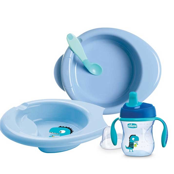 Chicco set completo comida azul 6m+