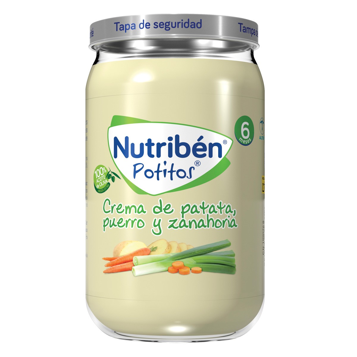 Nutribén Crema de patatas, puerro y zanahoria 235gr