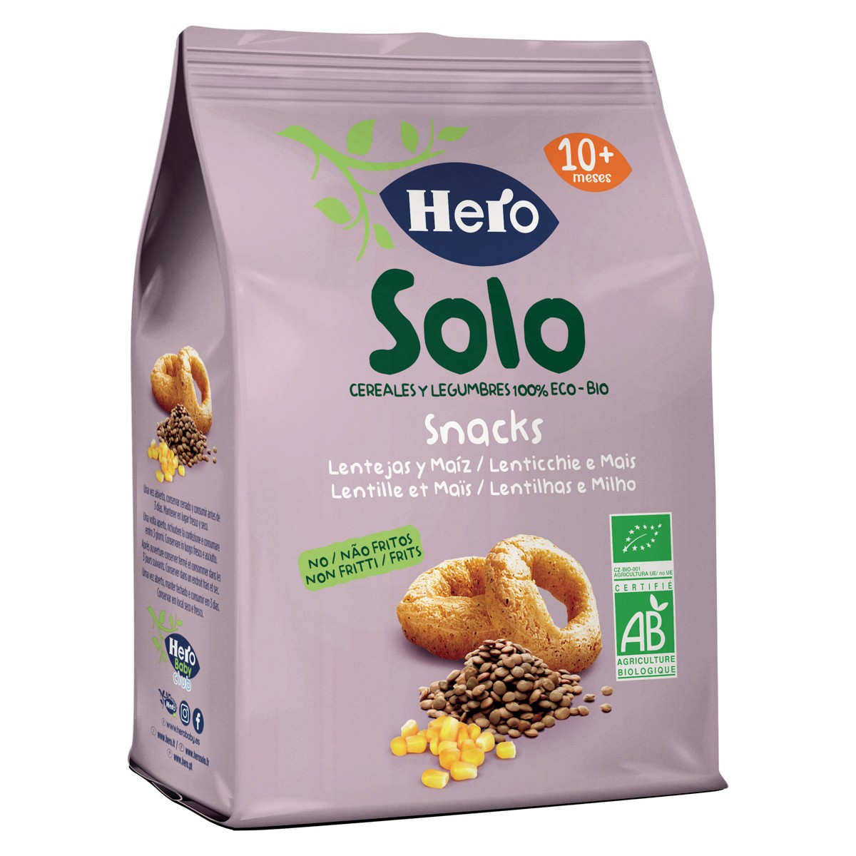 Hero baby solo eco snack lentejas 50g