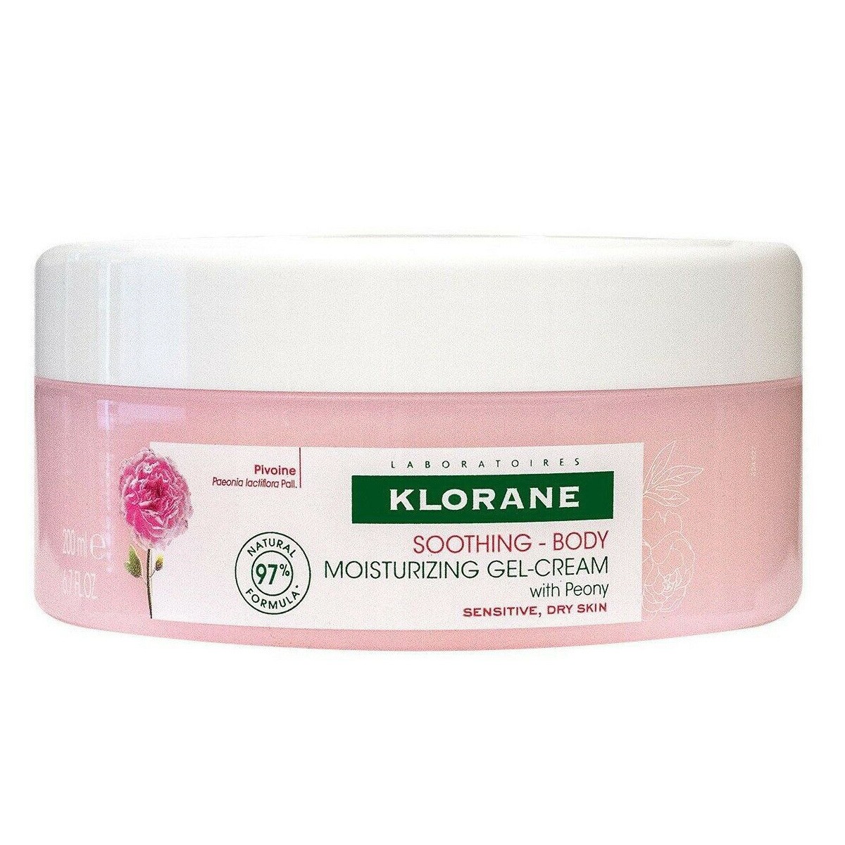 Klorane gel-crema hidratante a la peonia 200ml