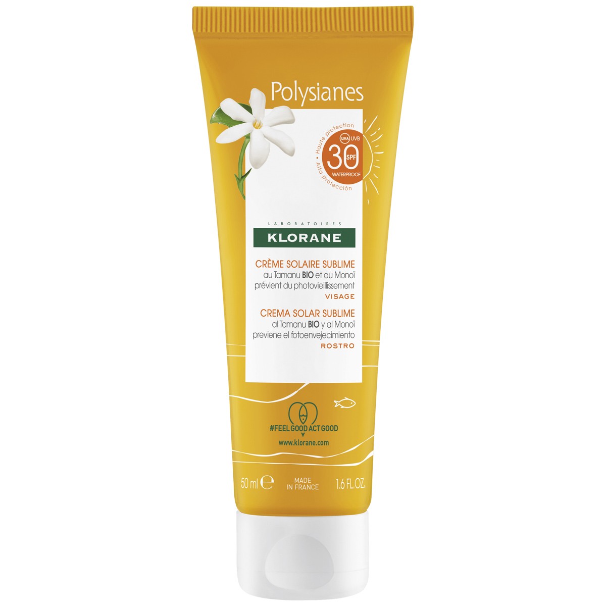 Klorane crema solar sublime spf-50+ 50ml