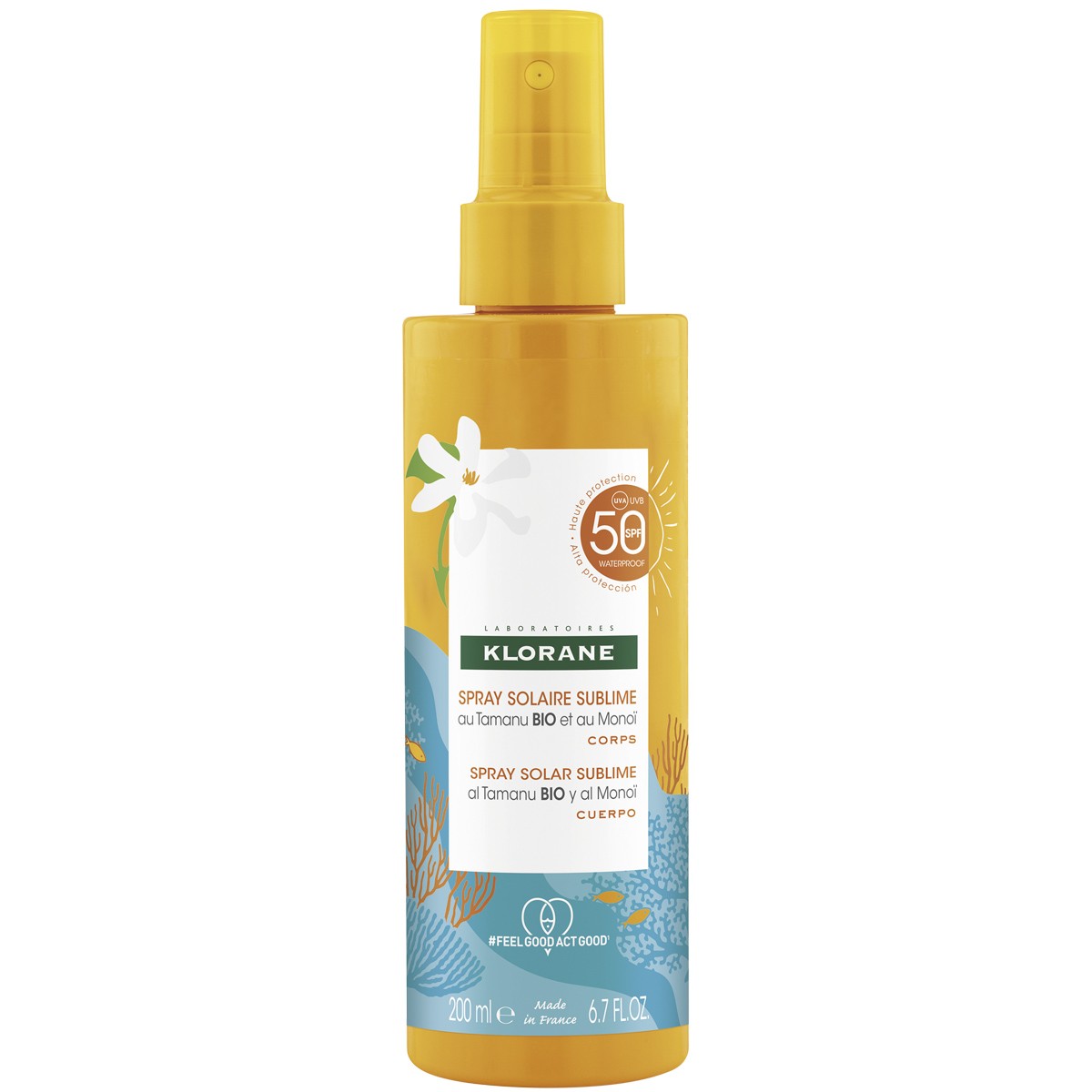 Klorane polysianes spray solar sublime SPF-50+ 200ml