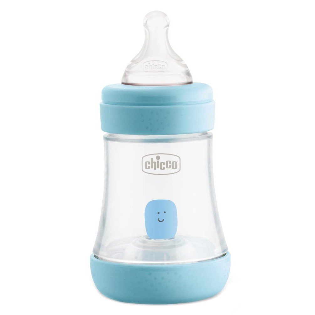 Chicco Perfect5 biberón silicona azul 0m+ 150ml