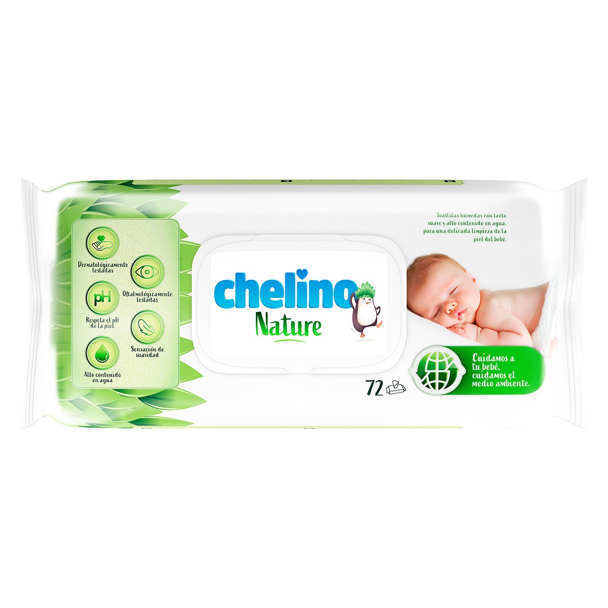 Chelino nature toallitas infantil 72 und