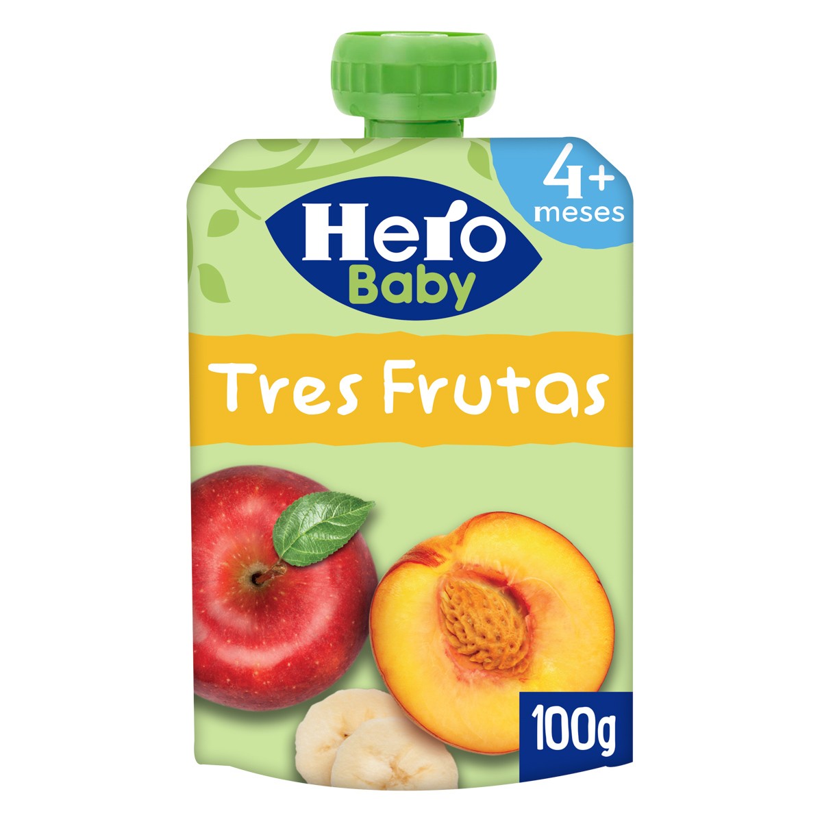 Hero bolsita eco de melocotón, manzana y plátano 100g