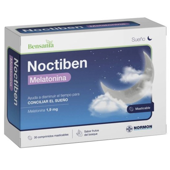 Normon Bensania Noctiben Melatonina 30 comprimidos Masticables