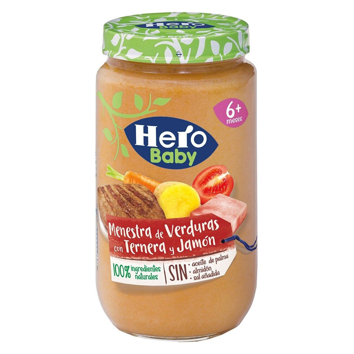 Hero Baby menestra de verduras con ternera y jamón 235g