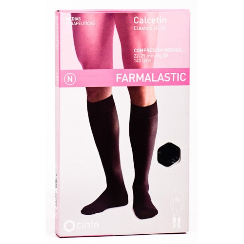 CALCETIN FARMALASTIC NORMAL NEGRO T/MED