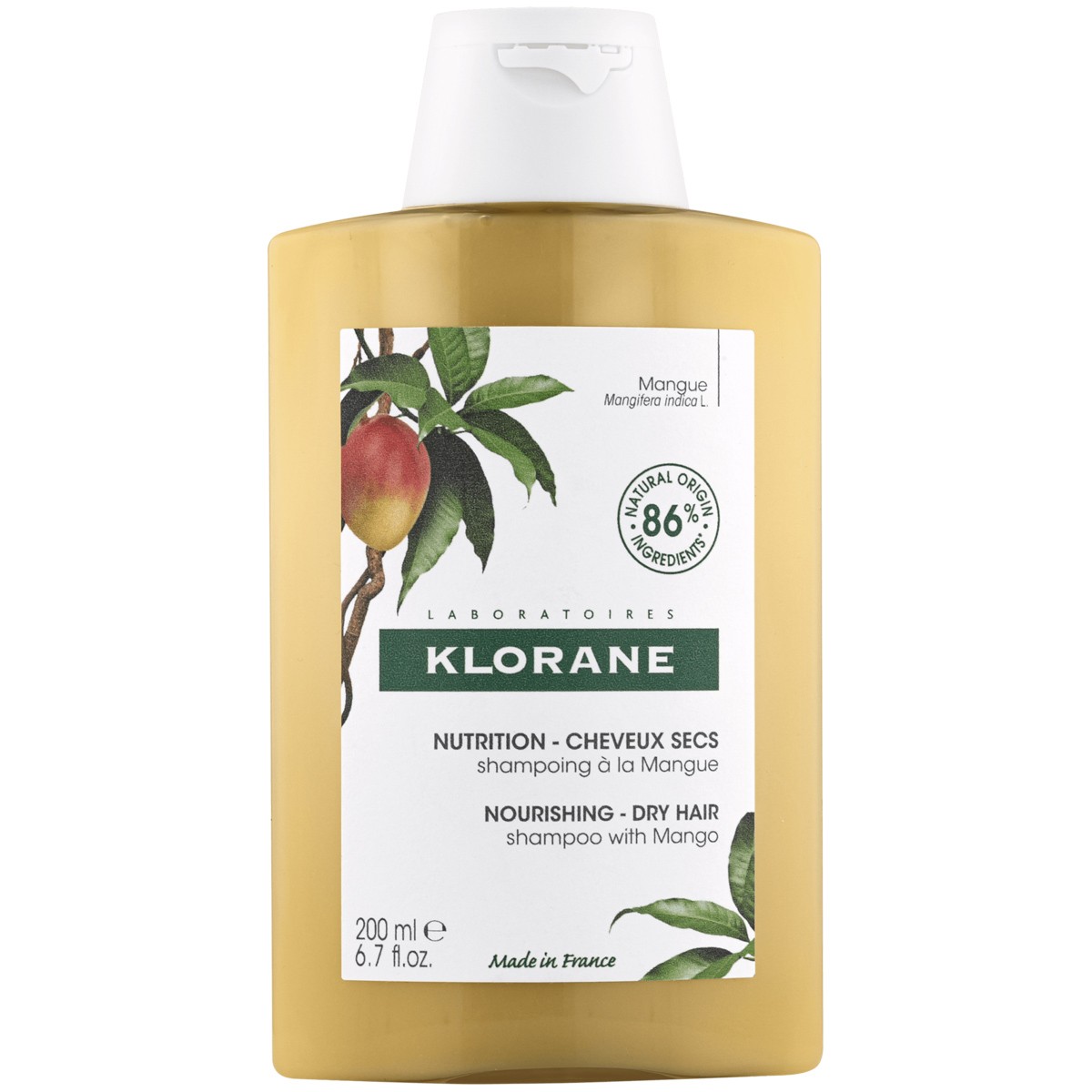 Klorane champú tratante nutritivo con manteca de mango 200ml