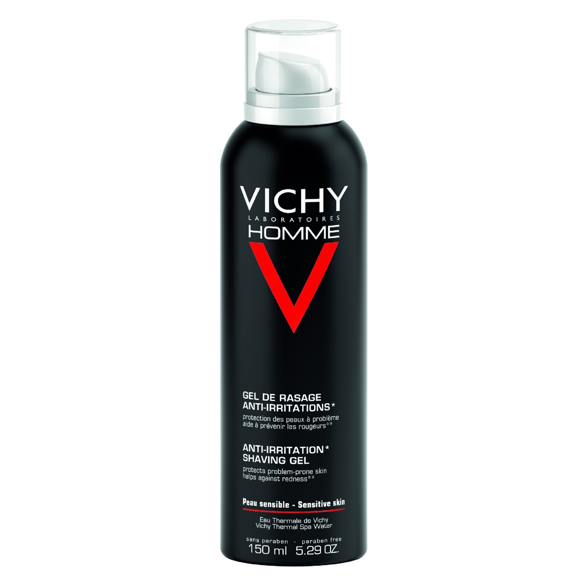 Vichy Homme gel afeitar piel sensible 150ml